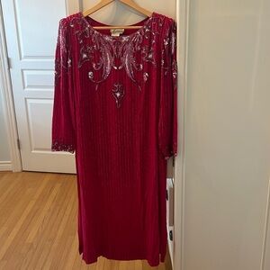 Women’s Midi Vintage Silk Dress